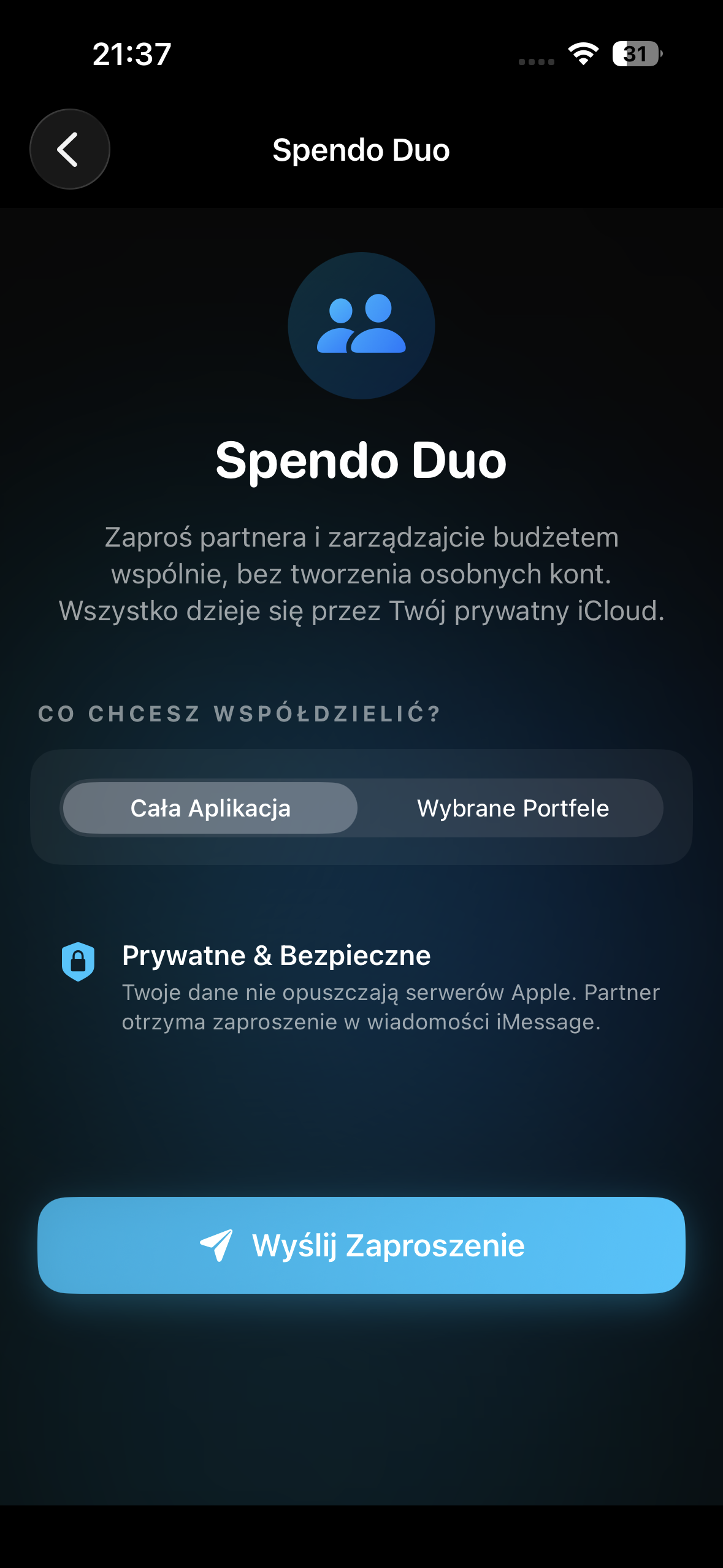 Spendo Duo Synchronizacja